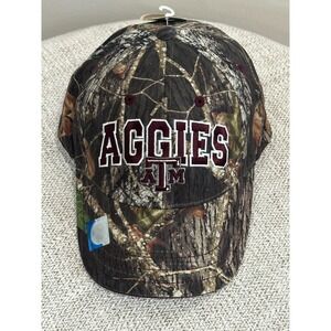 Mossy Oak Texas A&M Aggies Collegiate Headwear Camo Adjustable Hat Cap Mens
